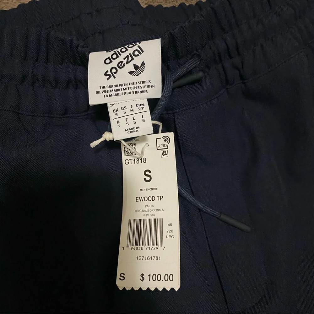 Adidas Spezial Pants size S Navy Color NWT - Picture 5 of 5